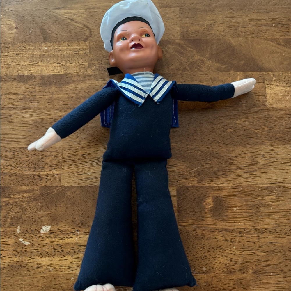 Vintage Holland America Line Navy Sailor Doll